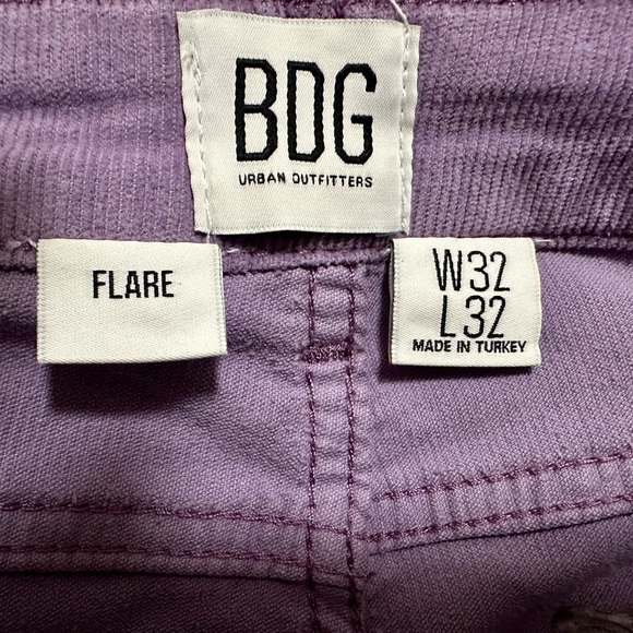 Urban Outfitters *Sold Out* London Purple Corduroy Flare Pants Sz 32x32 BNWT - Picture 4 of 7